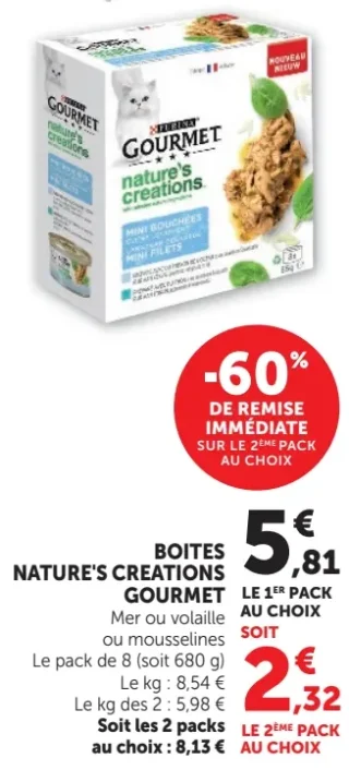 Boites Nature's Creations Gourmet