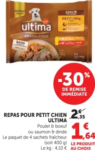 Repas pour petit chien Ultima