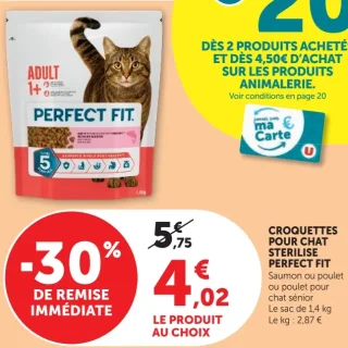 Croquettes pour chat stérilisé Perfect Fit