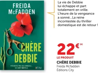 Livre Chère Debbie Freida McFadden - Éditions City