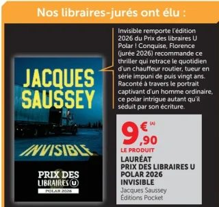 Livre Invisible Jacques Saussey - Éditions Pocket