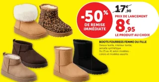 Boots fourrées femme ou fille U Collection