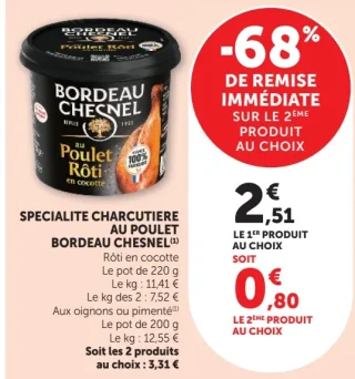 Spécialité charcutière au poulet Bordeau Chesnel
