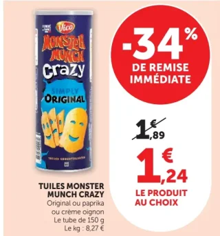 Tuiles Monster Munch Crazy Vico