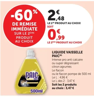 Liquide vaisselle Paic