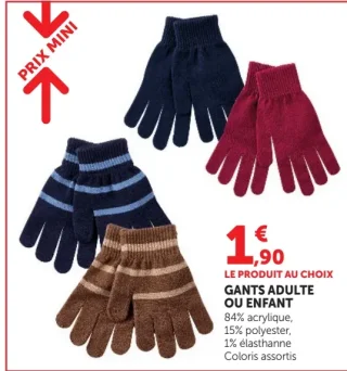 Gants adulte ou enfant