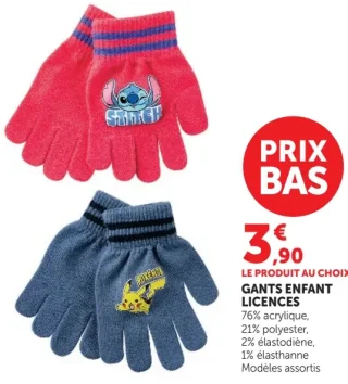 Gants enfant licences