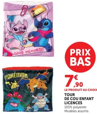 Tour de cou enfant licences