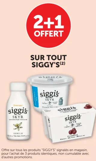 Gamme de produits laitiers Skyr Siggy's