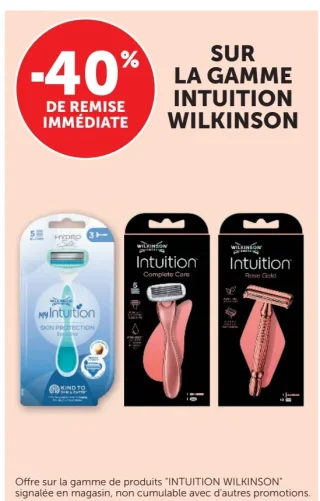 Rasoirs Intuition Wilkinson