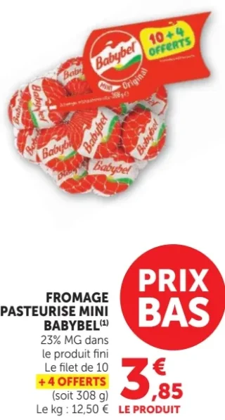 Fromage pasteurisé mini Babybel