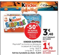 Kinder Surprise Halloween Playmobil, licorne ou dinosaures