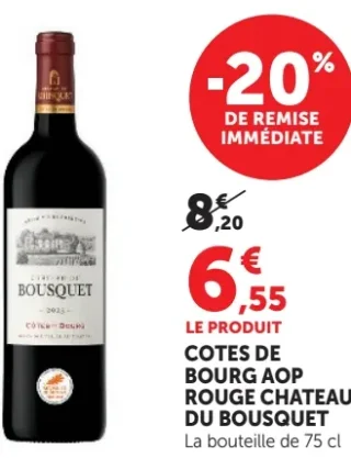 Côtes de Bourg AOP rouge Château du Bousquet