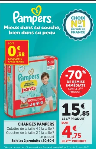 Changes Pampers Premium Protection Pants