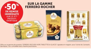 Gamme de chocolats Ferrero Rocher