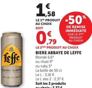 Bière Abbaye de Leffe