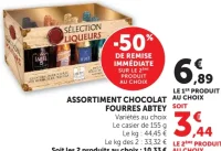 Assortiment chocolat fourrés Abtey