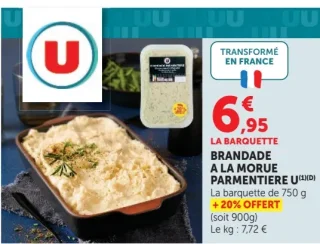 Brandade à la morue parmentière U