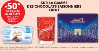 Gamme des chocolats saisonniers Lindt