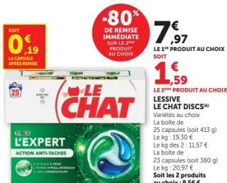 Lessive Le Chat Discs L'Expert
