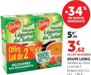 Soupe Velouté de Légumes du Soleil Liebig