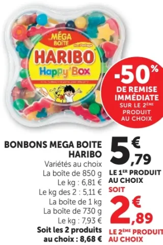 Bonbons Mega Boite Haribo