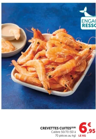 Crevettes cuites