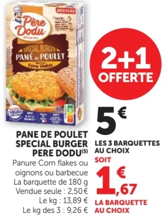 Pané de poulet Spécial Burger Père Dodu