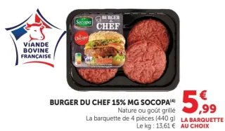 Burger du Chef 15% MG Socopa