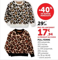 Pull femme U Collection