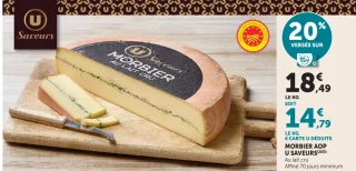 Morbier AOP U SAVEURS Au lait cru