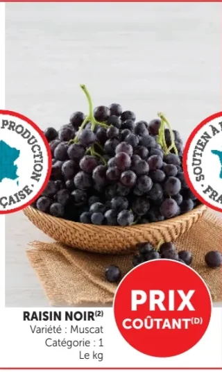 RAISIN NOIR Variété Muscat