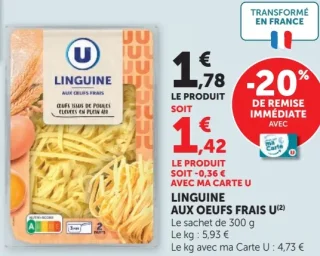Linguine aux oeufs frais U