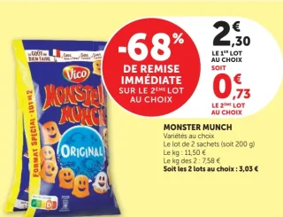 MONSTER MUNCH Variétés au choix Vico