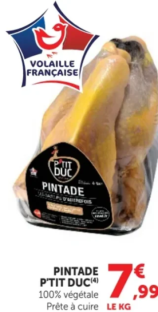 Pintade 100% végétale P'tit Duc