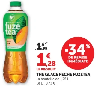 Thé glacé pêche Fuzetea