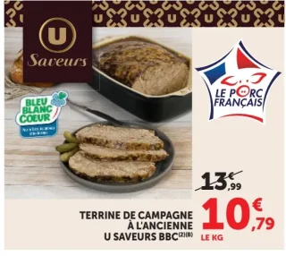 Terrine de campagne à l'ancienne U Saveurs BBC