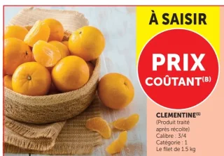 Clementine Le filet de 1.5 kg