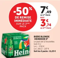 Bière blonde Heineken 5°