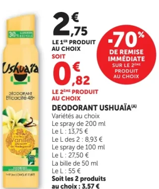 DEODORANT USHUAÏA VANILLE