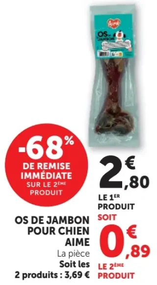 Os de jambon pour chien Aime