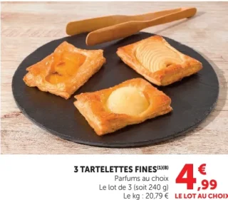 3 Tartelettes fines