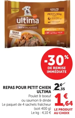 Repas pour petit chien Ultima