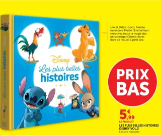 Livre Disney Les plus belles histoires Disney Vol.2 Éditions Hachette