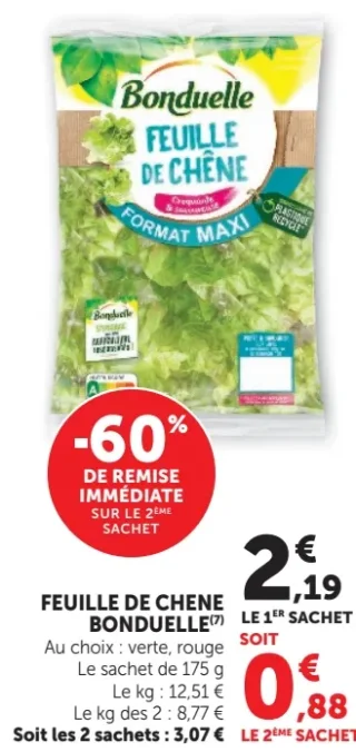 Feuille de chêne Bonduelle