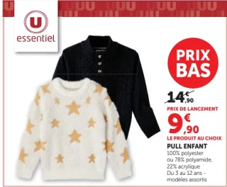 Pull enfant U essentiel
