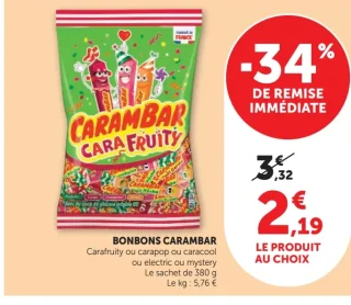 Bonbons Carambar Carafruity