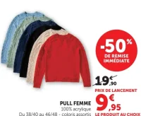 Pull femme U Collection 100% acrylique