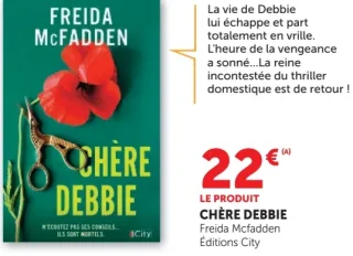 Livre Chère Debbie Freida McFadden Éditions City