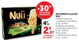 Bâtonnets glacés Nuii